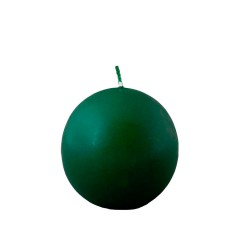 Свеча шар, темно-зеленый